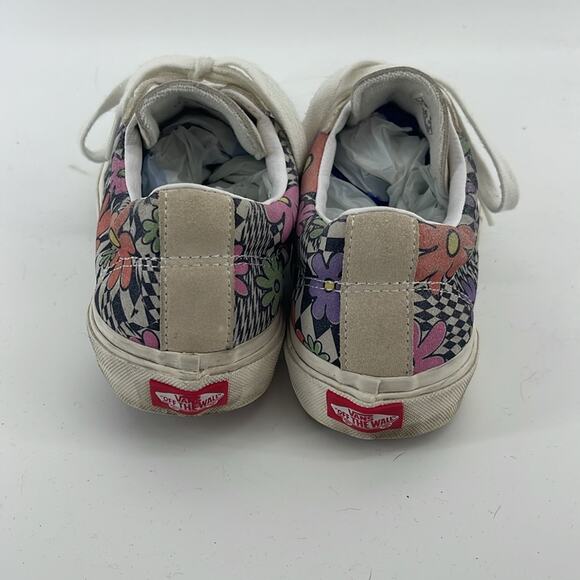 Vans Sid Dx Anaheim Factory Retro suede floral checker lace up sneaker shoes 8.5 - Picture 4 of 6